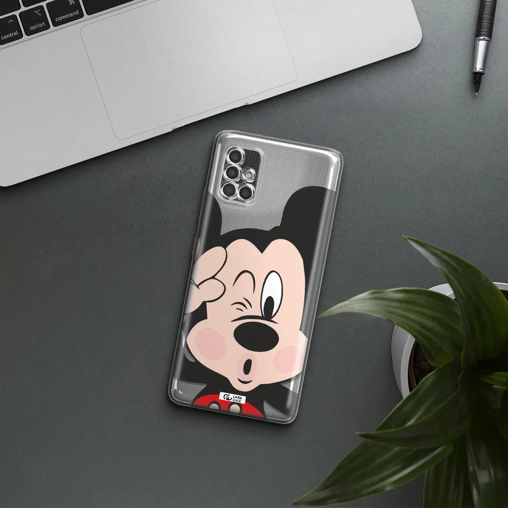 Mickey Mouse Samsung A40S Clear Tpu Case