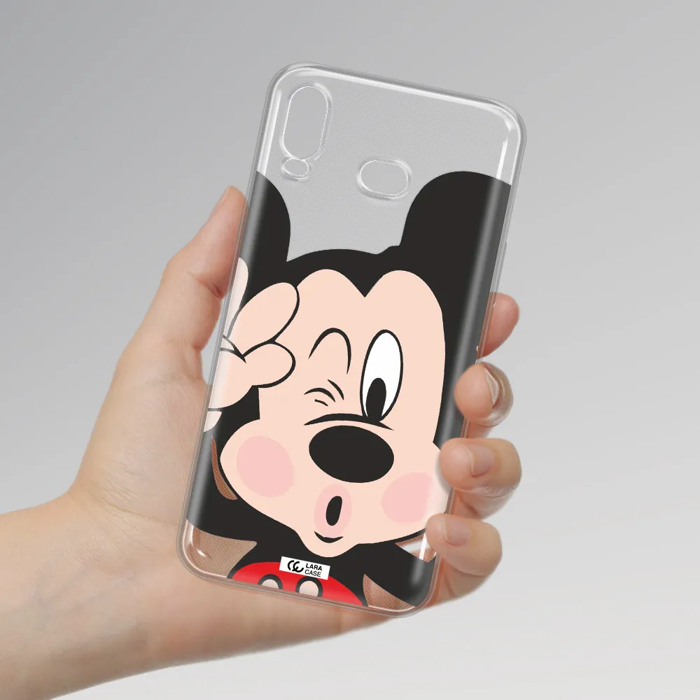 Mickey Mouse Samsung A6S Clear TPU Case
