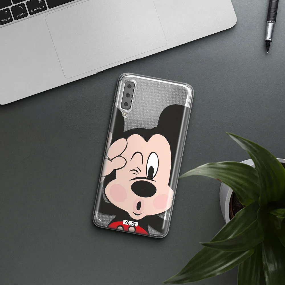Mickey Mouse Samsung A7 2018 Clear TPU Case