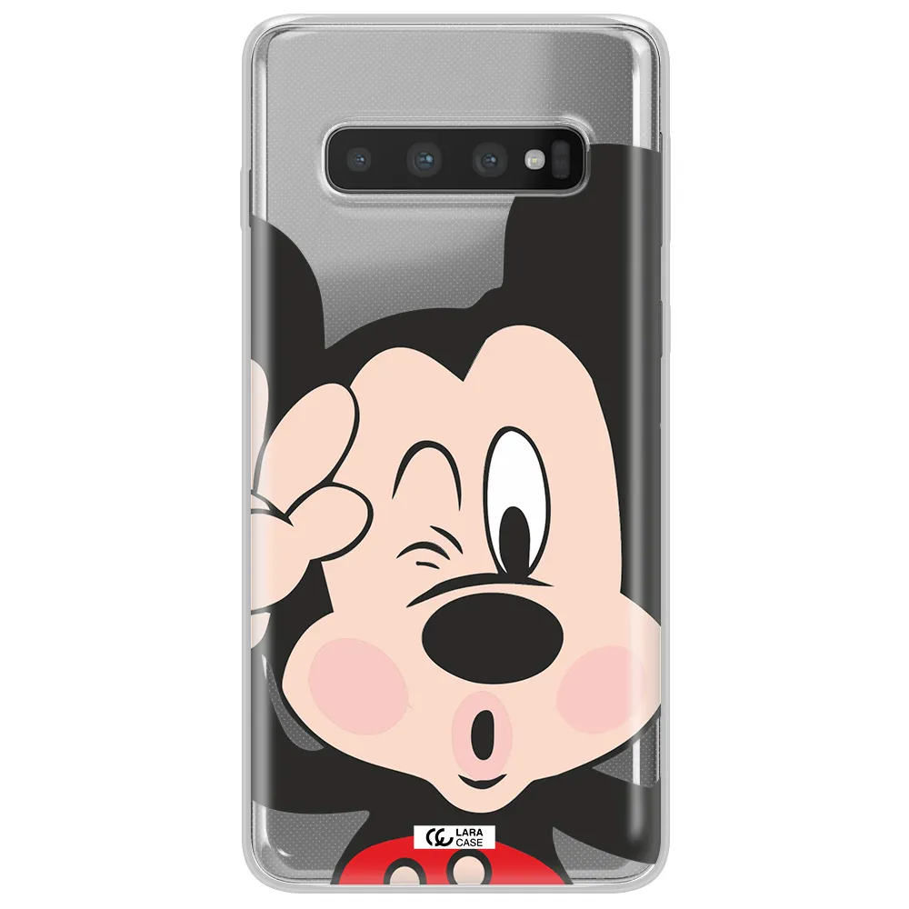 Mickey Mouse Samsung S10 Plus Clear TPU Case