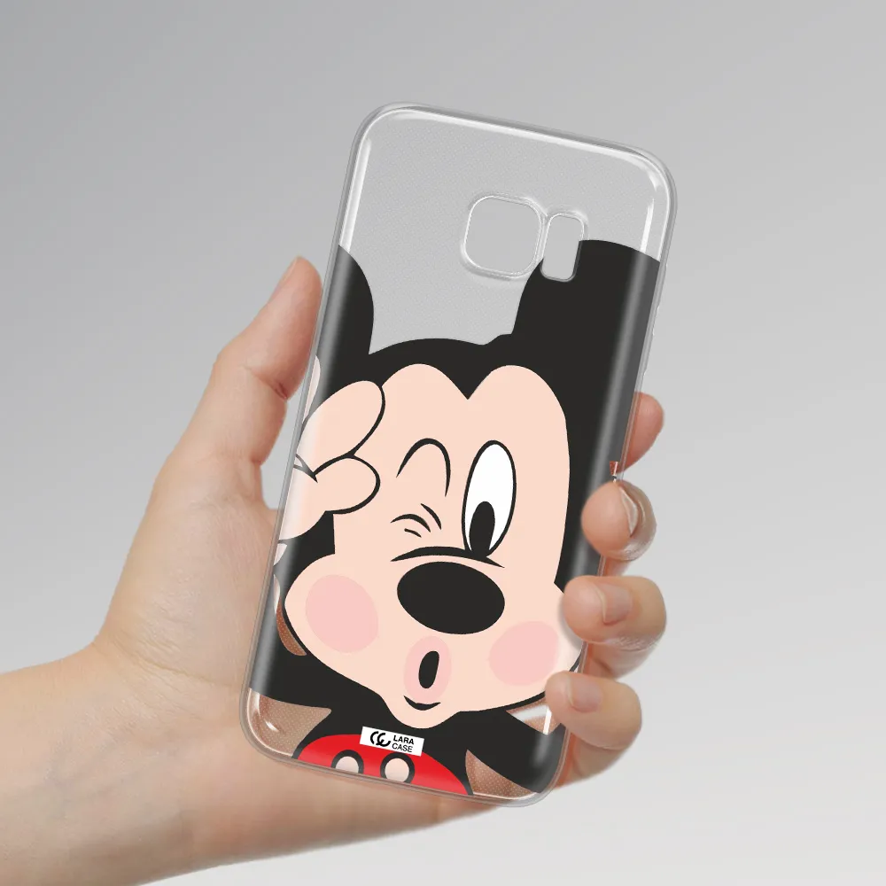 Mickey Mouse Samsung S7 Edge Clear TPU Case