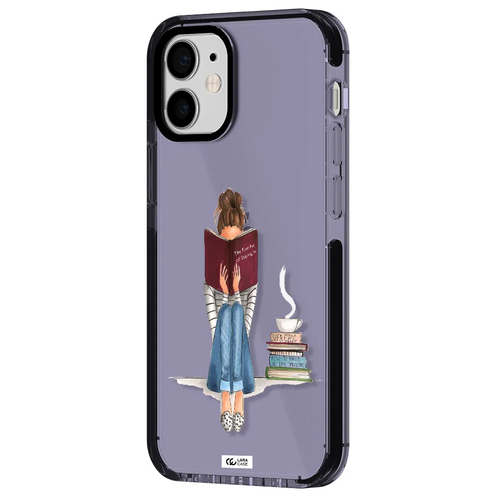 Reading Hobby Girl Apple iPhone 12 mini impact Lilac Case