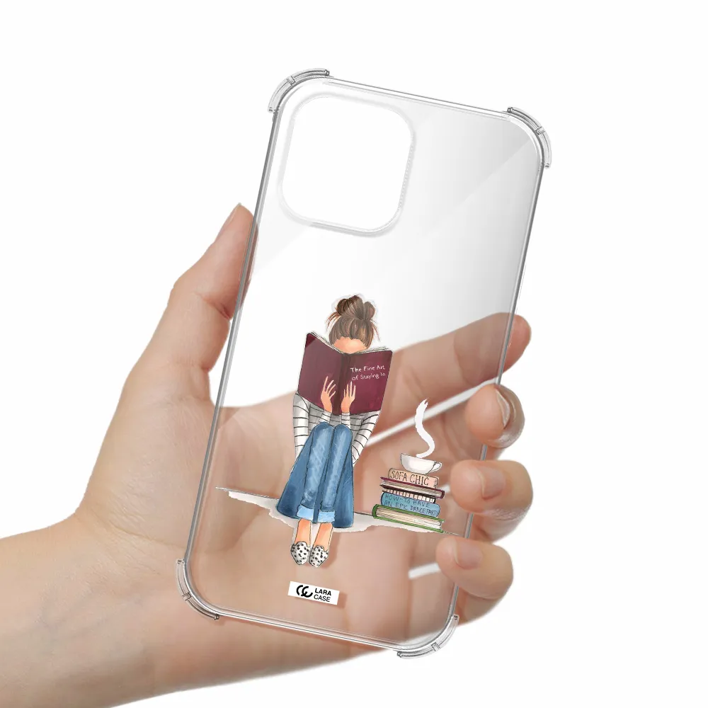 Reading Hobby Girl Apple iPhone 13 Pro Max Clear PC Case