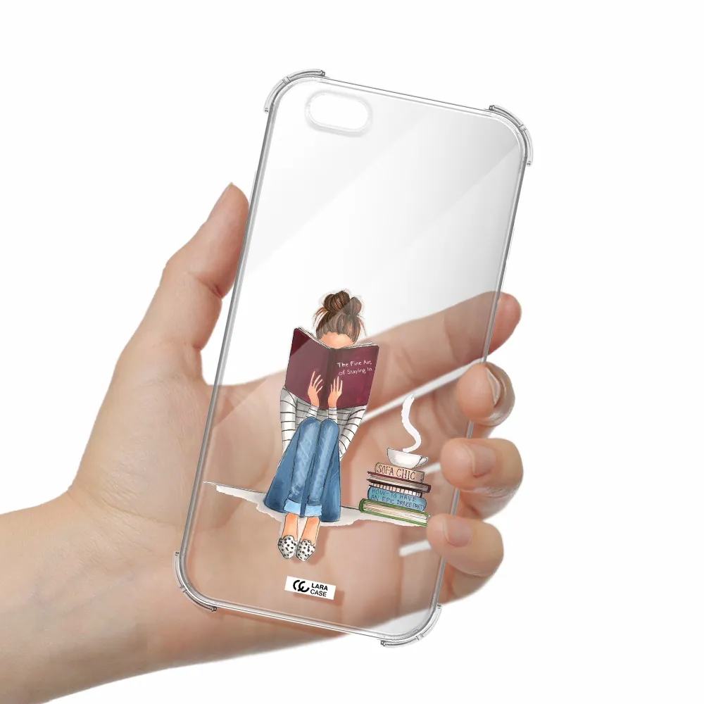 Reading Hobby Girl Apple iPhone 6S Clear PC Case