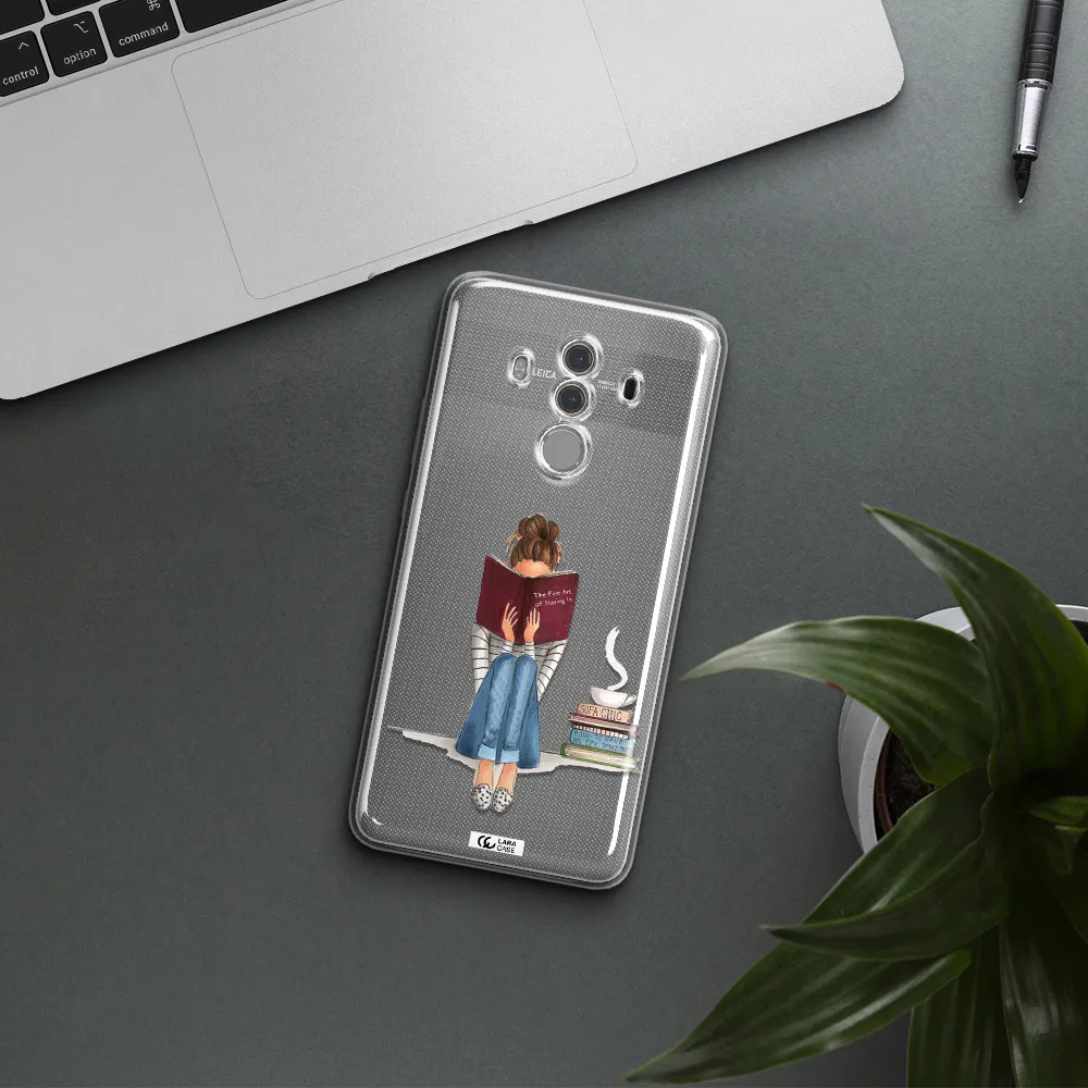Reading Hobby Girl Huawei Mate 10 Pro Clear TPU Case