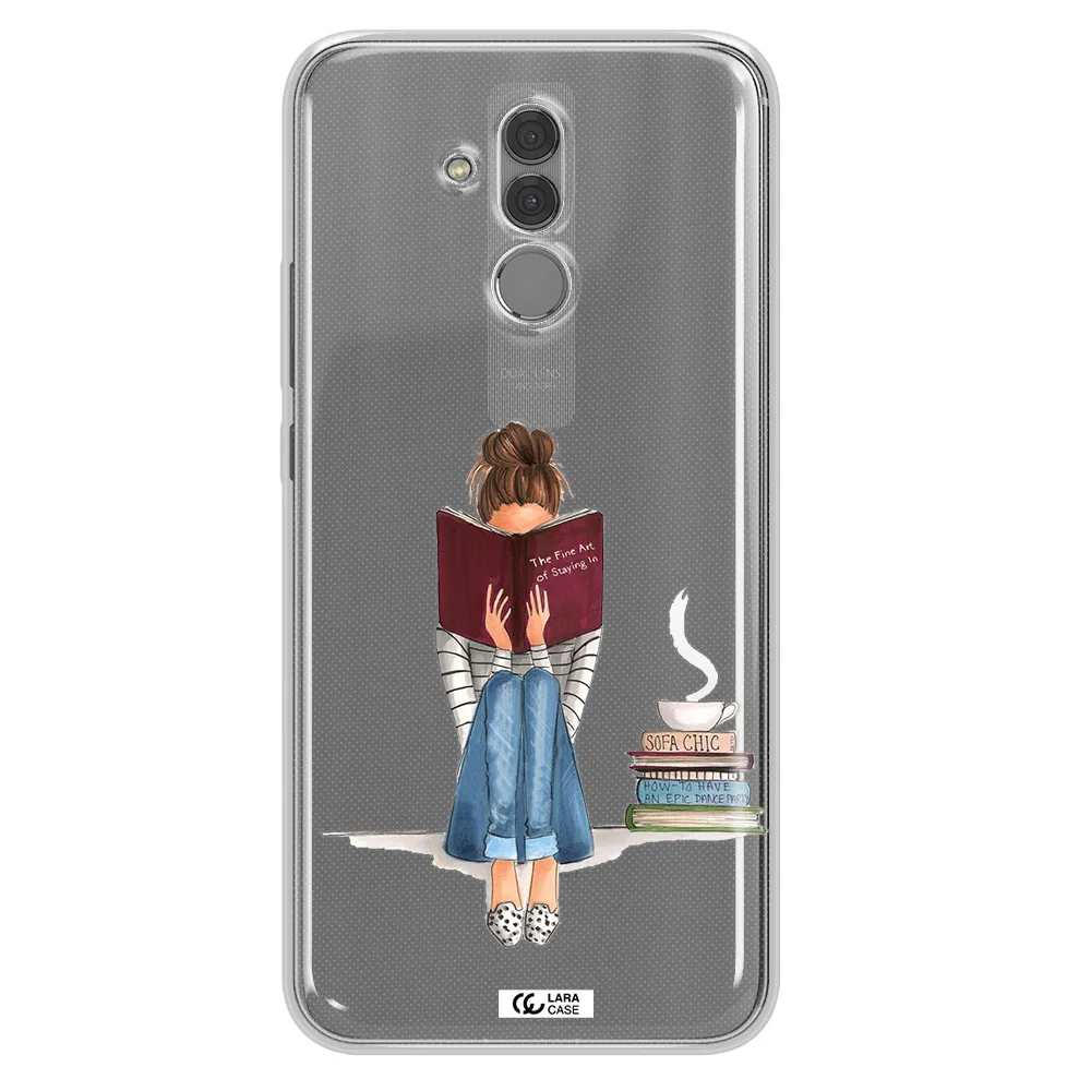 Reading Hobby Girl Huawei Mate 20 Lite Clear TPU Case