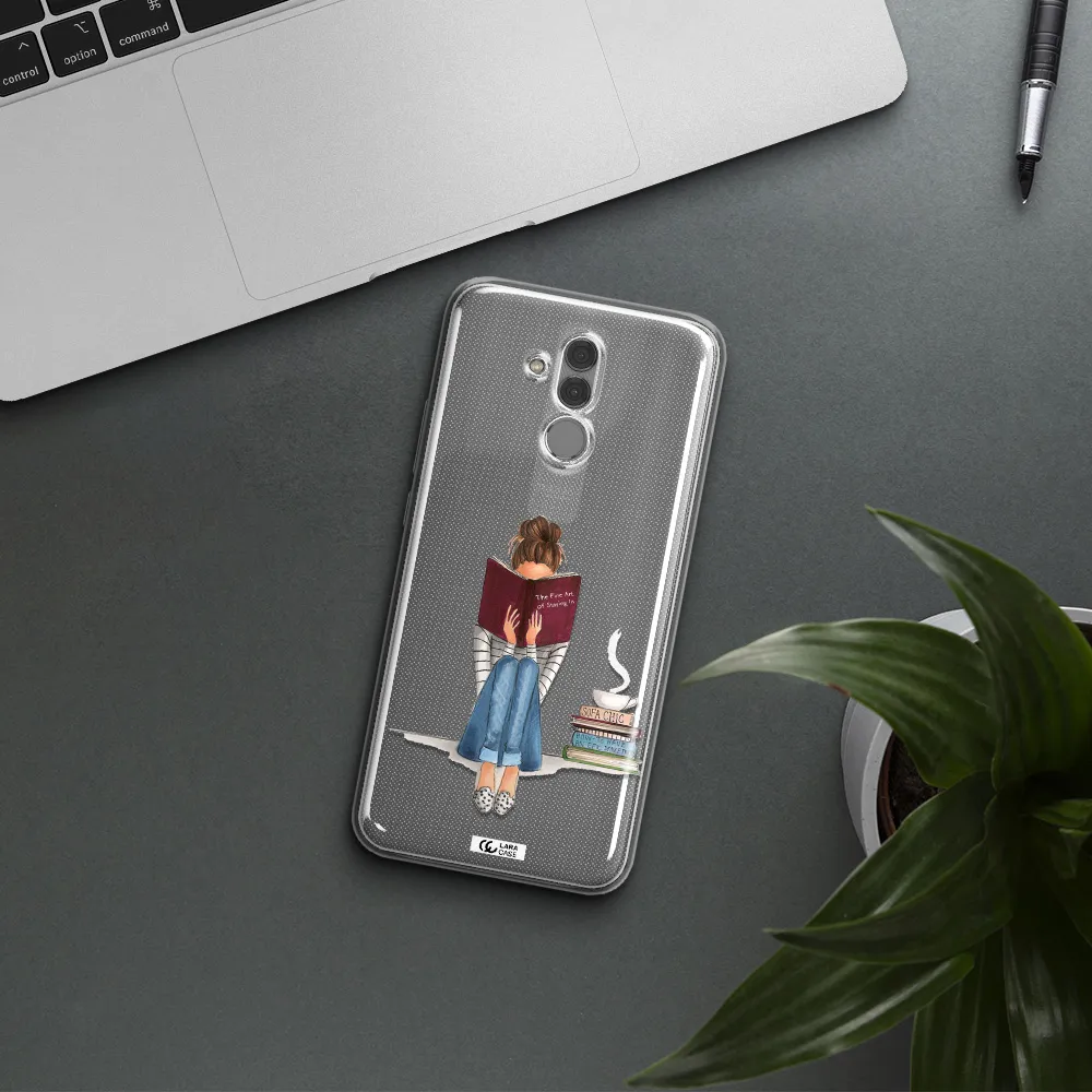Reading Hobby Girl Huawei Mate 20 Lite Clear TPU Case