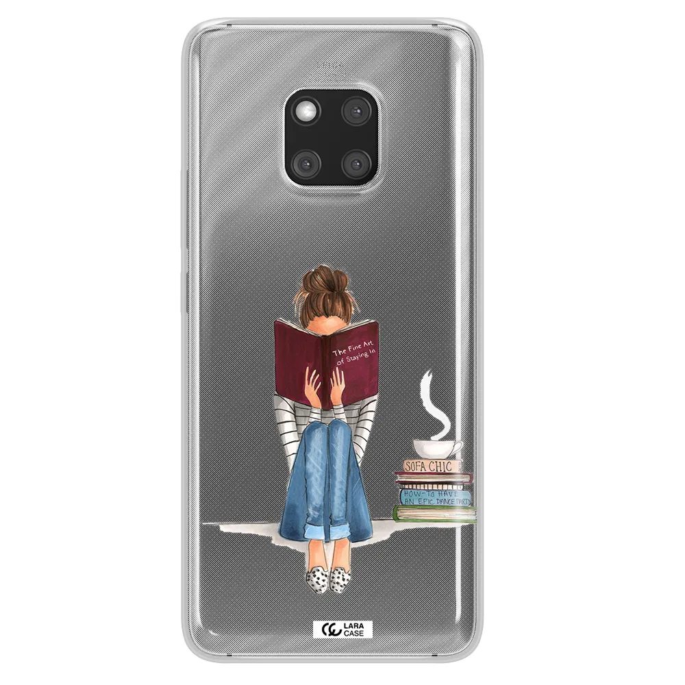 Reading Hobby Girl Huawei Mate 20 Pro Clear TPU Case