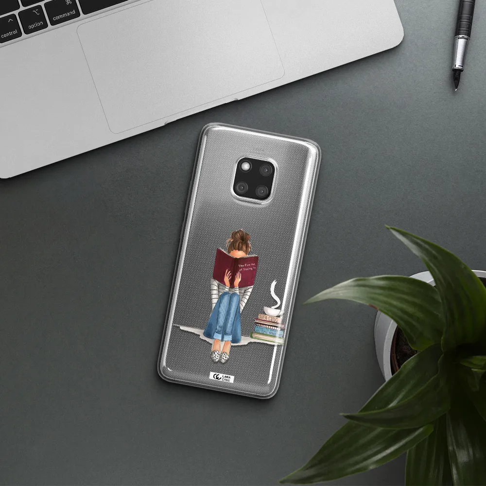 Reading Hobby Girl Huawei Mate 20 Pro Clear TPU Case