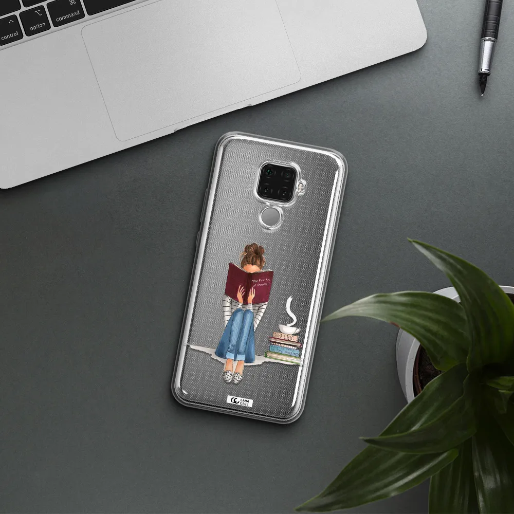 Reading Hobby Girl Huawei Mate 30 Lite Clear TPU Case