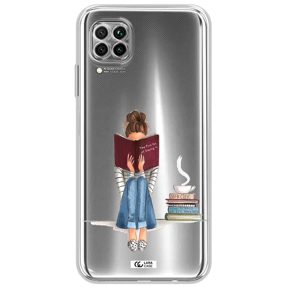 Reading Hobby Girl Huawei Nova 7I Clear Tpu Case