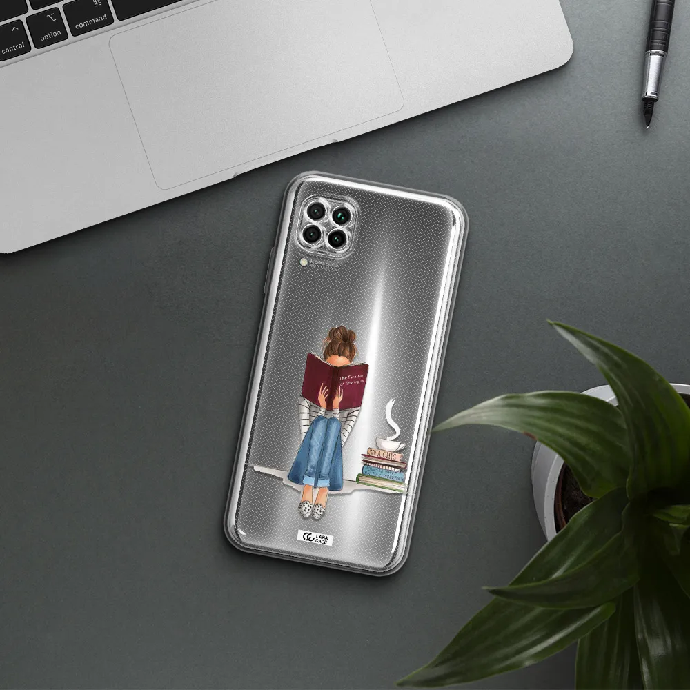 Reading Hobby Girl Huawei Nova 7I Clear Tpu Case