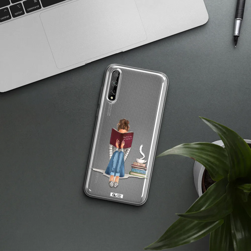 Reading Hobby Girl Huawei P Smart S Clear TPU Case