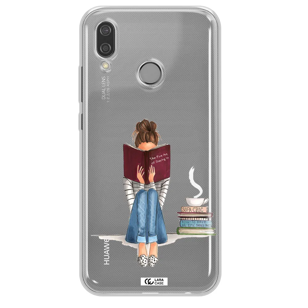Reading Hobby Girl Huawei P20 Lite Clear TPU Case