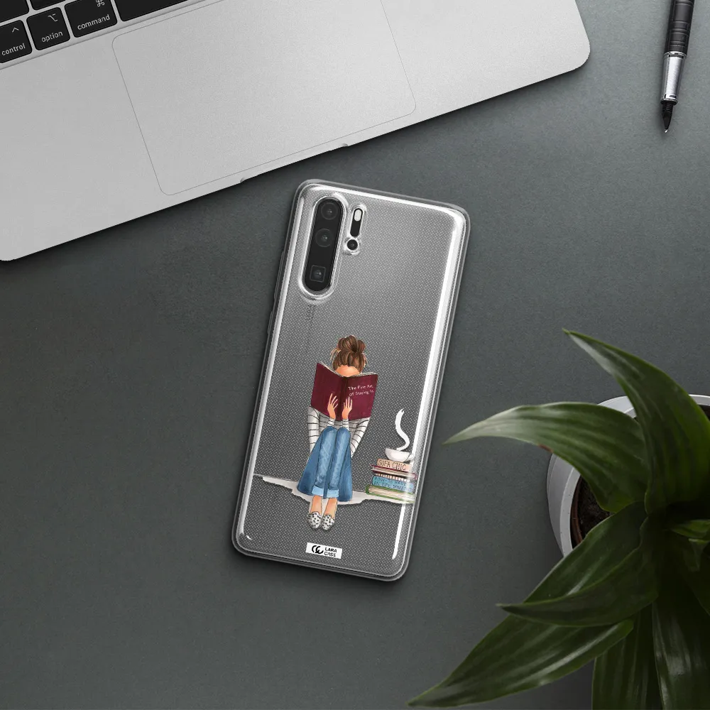 Reading Hobby Girl Huawei P30 Pro Clear TPU Case