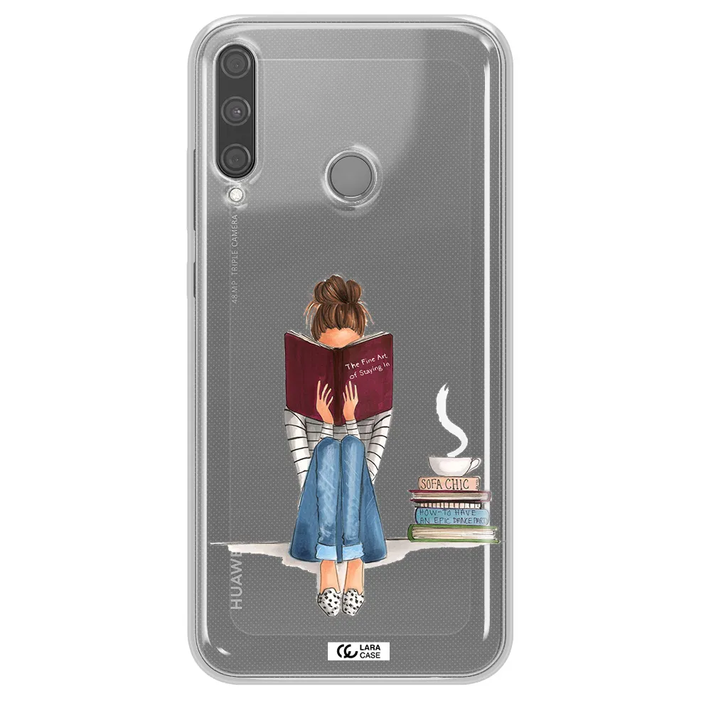Reading Hobby Girl Huawei P40 Lite E Clear TPU Case