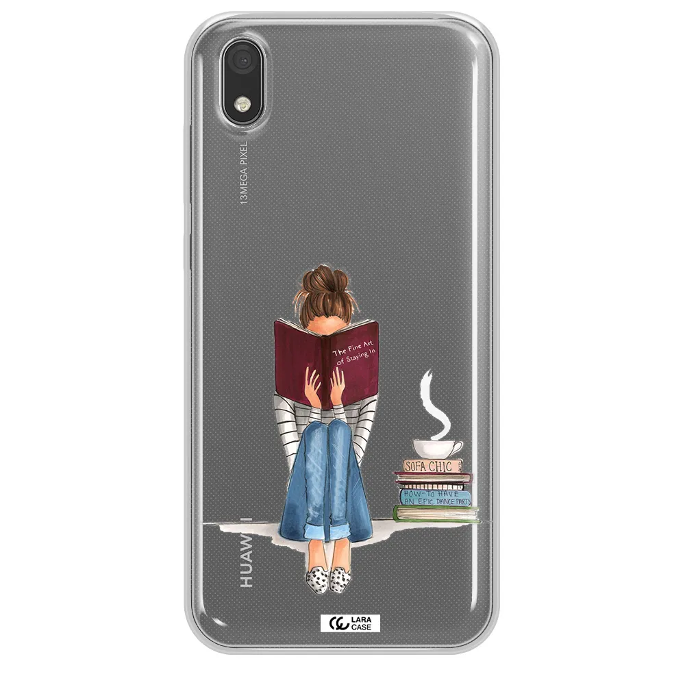 Reading Hobby Girl Huawei Y5 2019 Clear TPU Case
