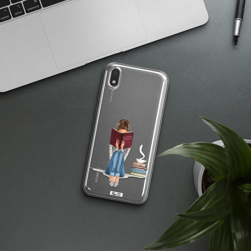 Reading Hobby Girl Huawei Y5 2019 Clear TPU Case