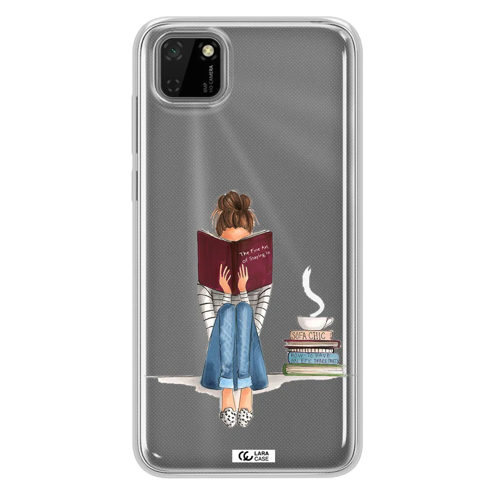 Reading Hobby Girl Huawei Y5P Clear TPU Case