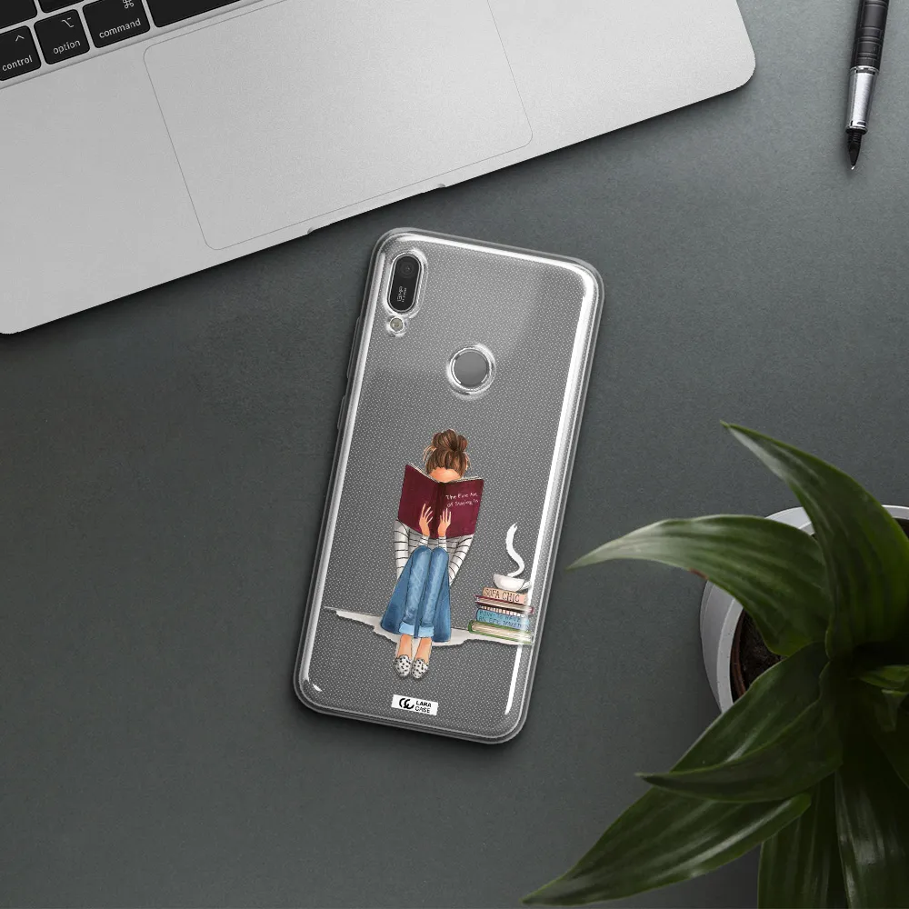 Reading Hobby Girl Huawei Y6 2019 Clear TPU Case