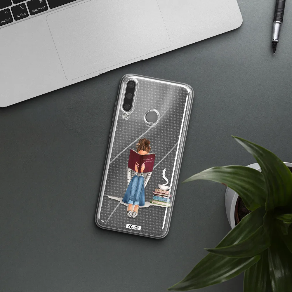 Reading Hobby Girl Huawei Y6P Clear TPU Case