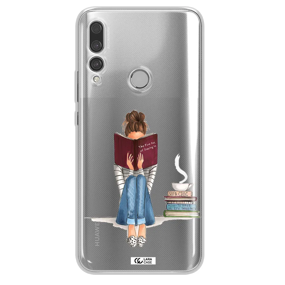 Reading Hobby Girl Huawei Y9 Prime 2019 Clear TPU Case