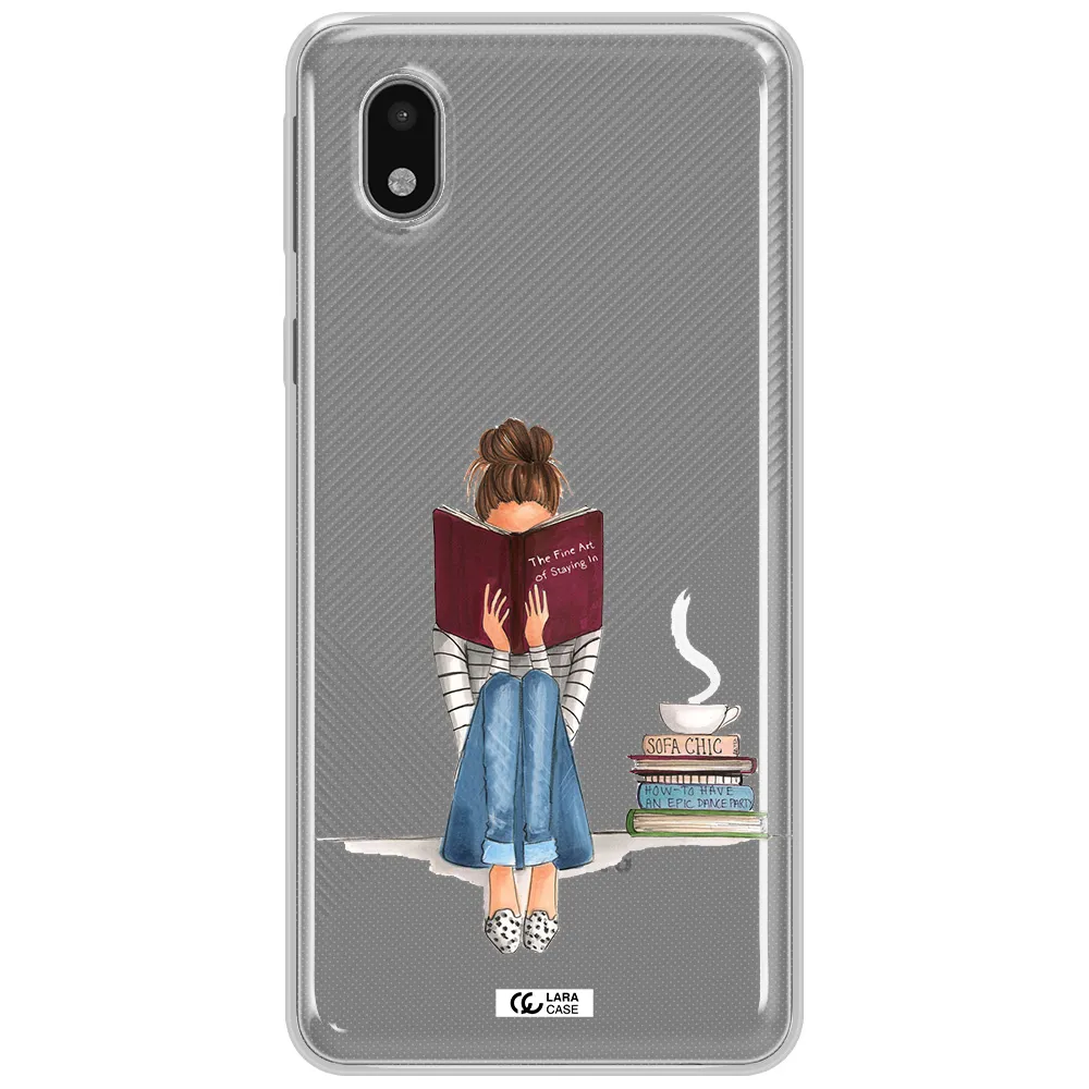 Reading Hobby Girl Samsung A01 Core Clear Tpu Case