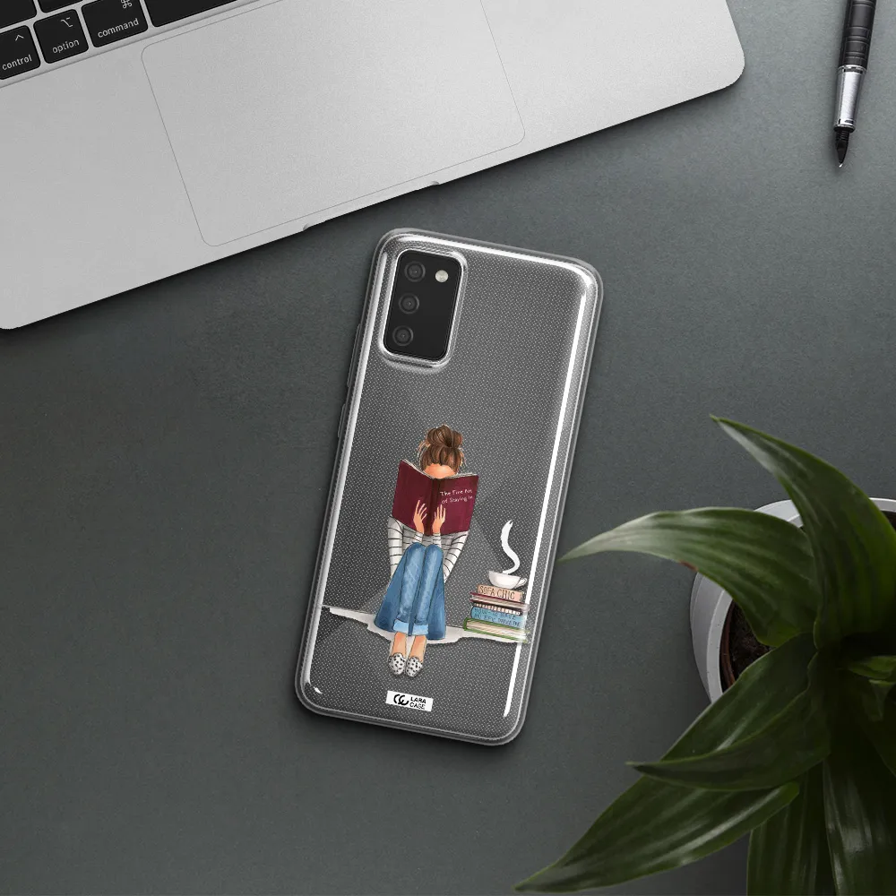 Reading Hobby Girl Samsung A02S Clear TPU Case