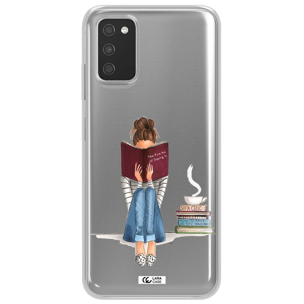 Reading Hobby Girl Samsung A03S Clear TPU Case