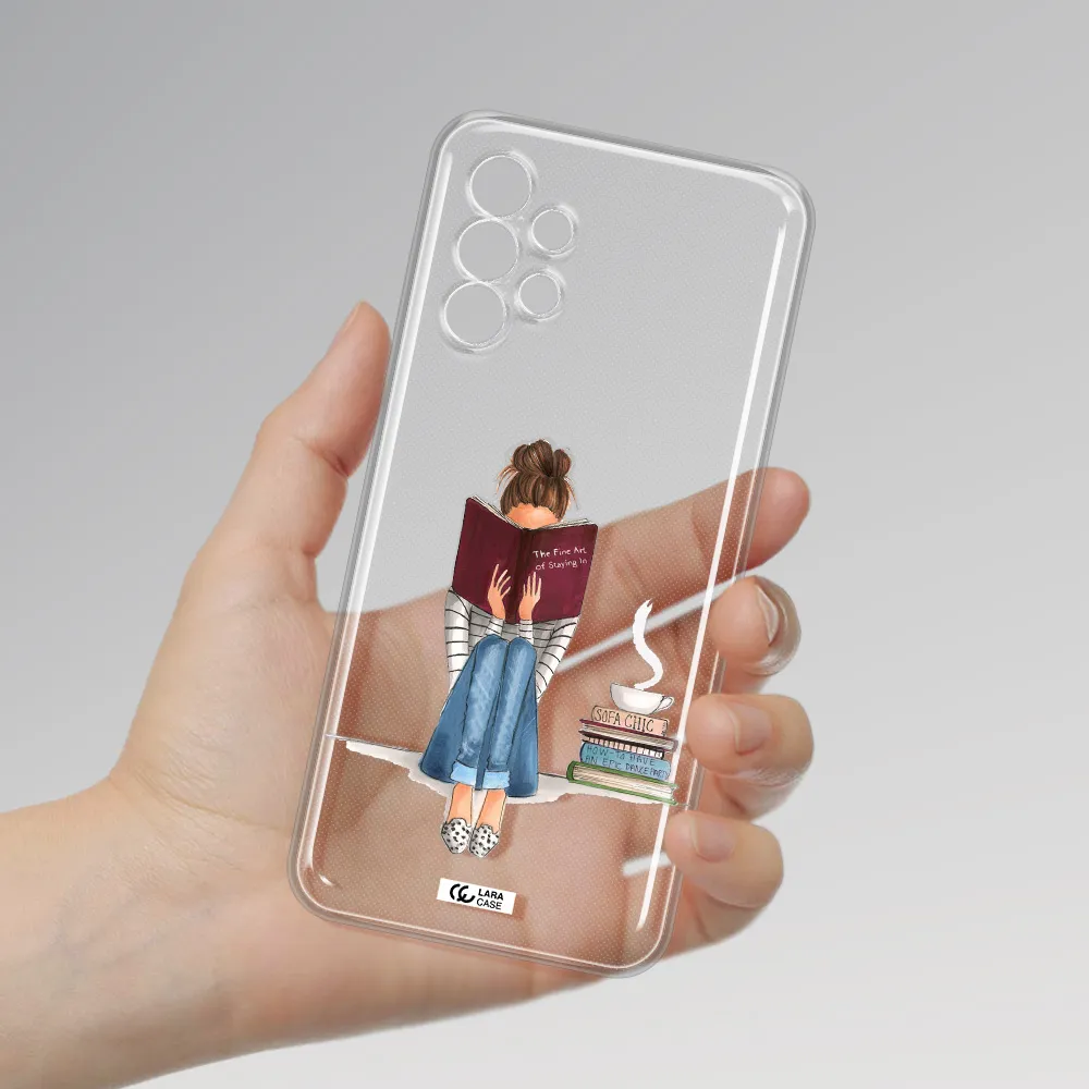 Reading Hobby Girl Samsung A13 4g Clear TPU Case