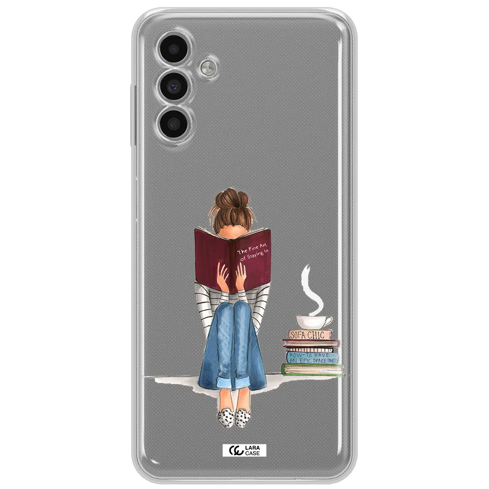 Reading Hobby Girl Samsung A13 5G Clear Tpu Case