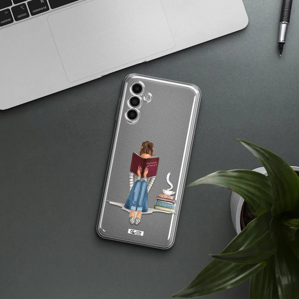 Reading Hobby Girl Samsung A13 5G Clear Tpu Case