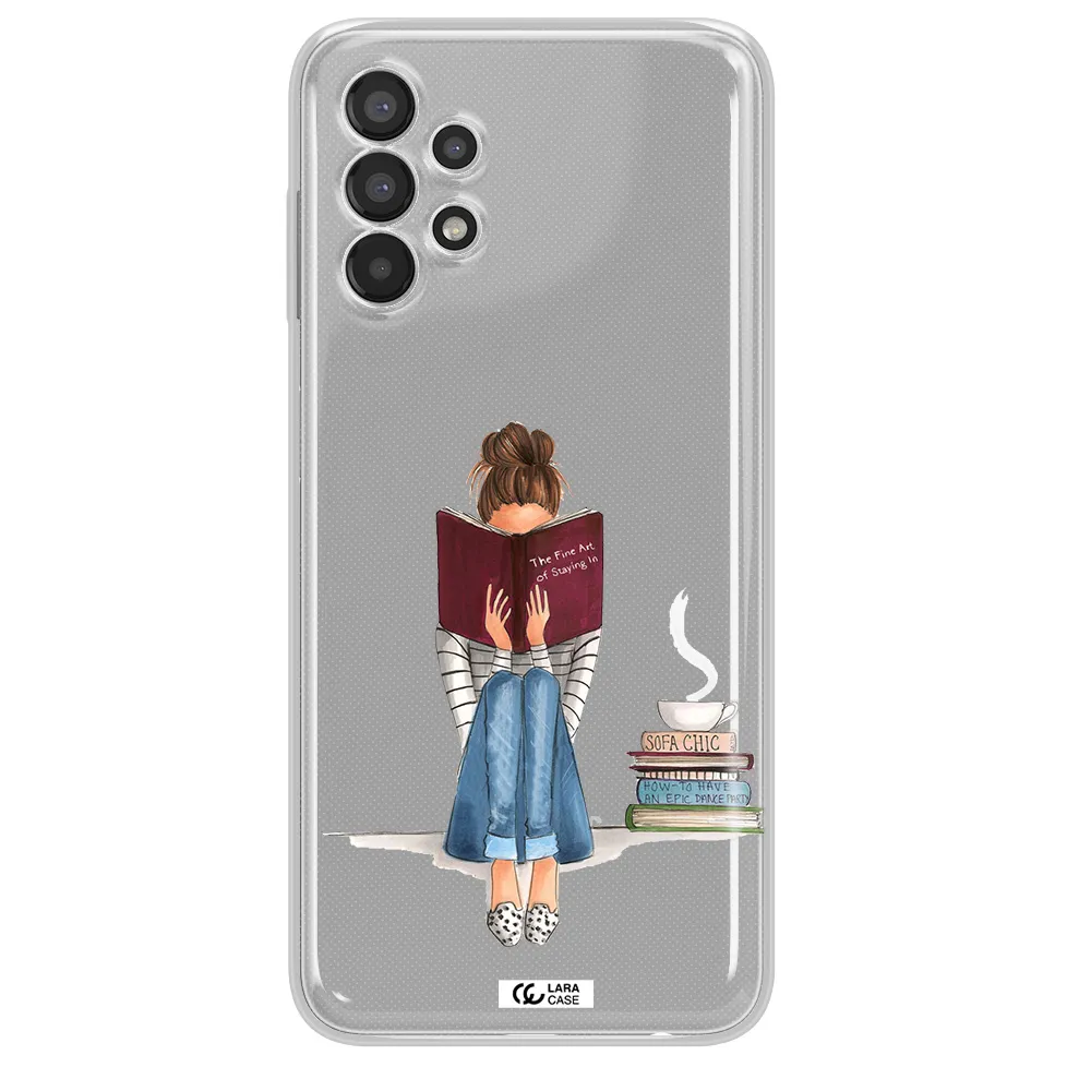 Reading Hobby Girl Samsung A13 Clear TPU Case