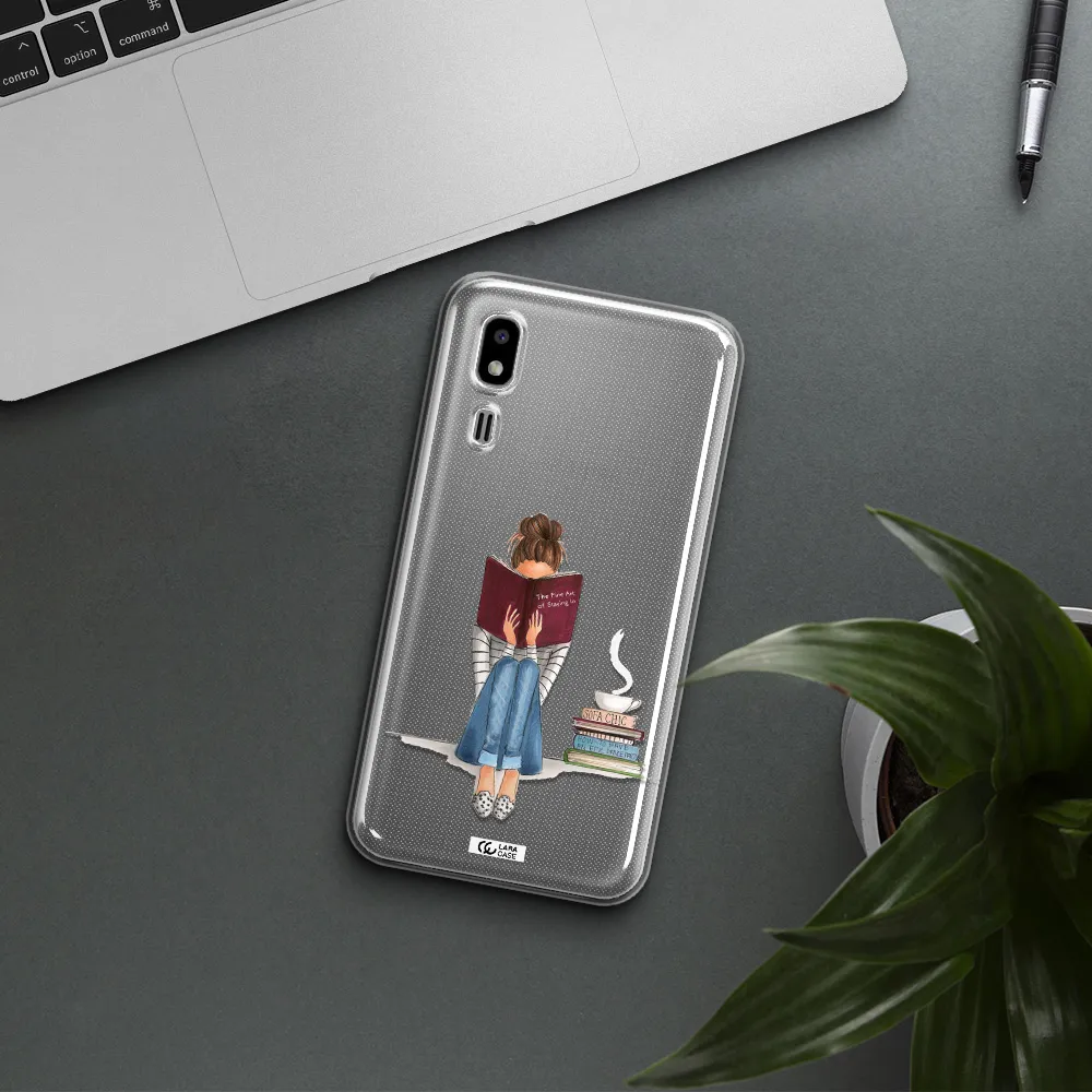 Reading Hobby Girl Samsung A2 Core Clear TPU Case