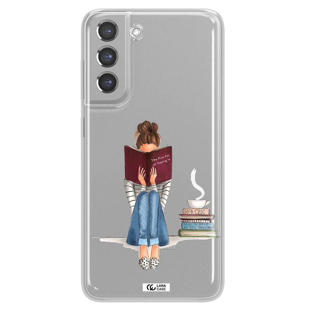 Reading Hobby Girl Samsung A21 Fe Clear TPU Case