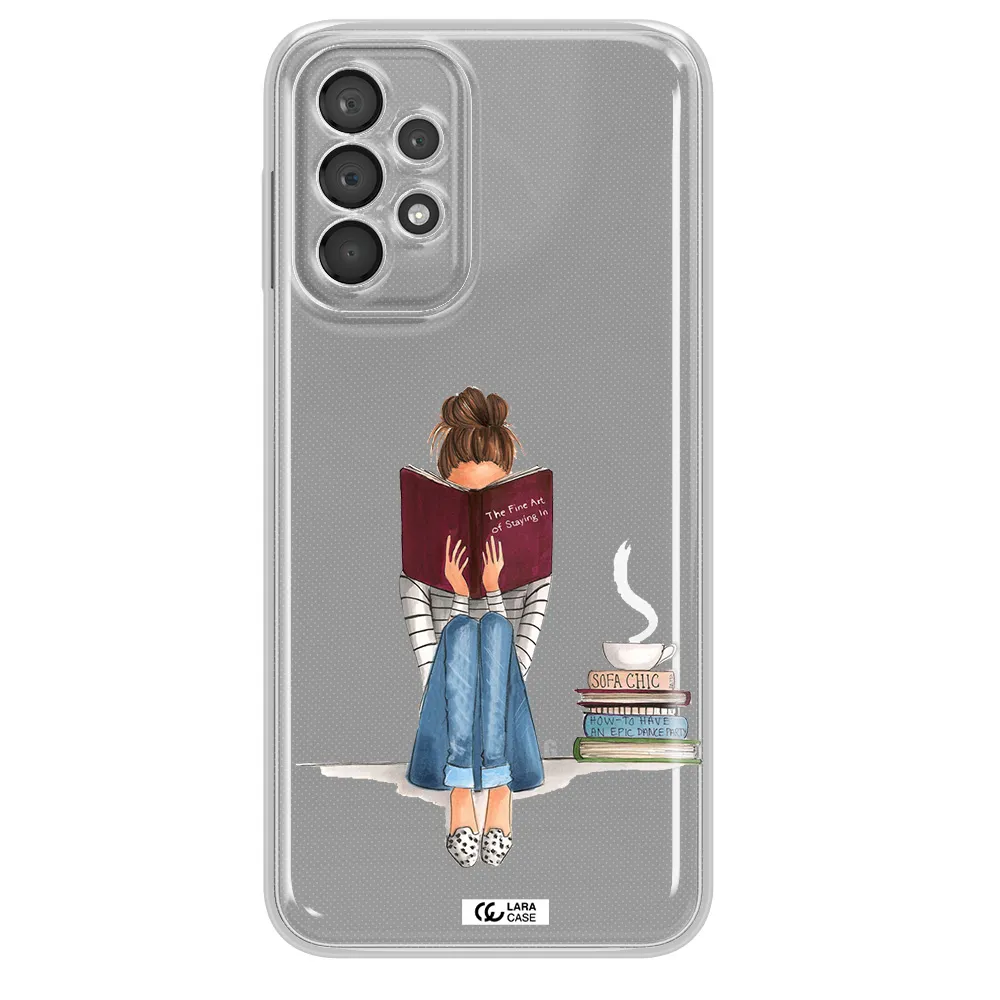 Reading Hobby Girl Samsung A23 5G Clear Tpu Case
