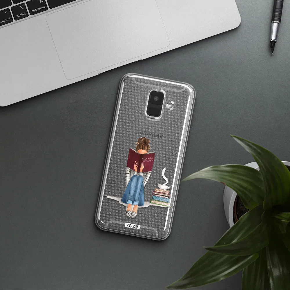 Reading Hobby Girl Samsung A6 Clear TPU Case