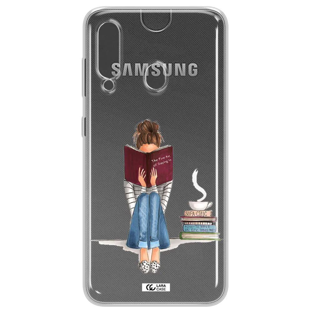 Reading Hobby Girl Samsung A60 Clear TPU Case