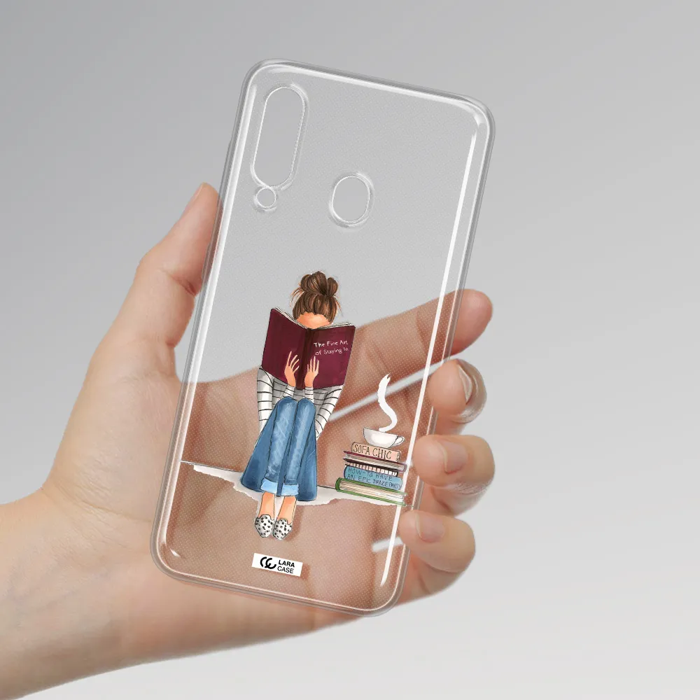 Reading Hobby Girl Samsung A60 Clear TPU Case