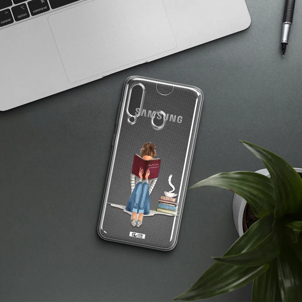 Reading Hobby Girl Samsung A60 Clear TPU Case
