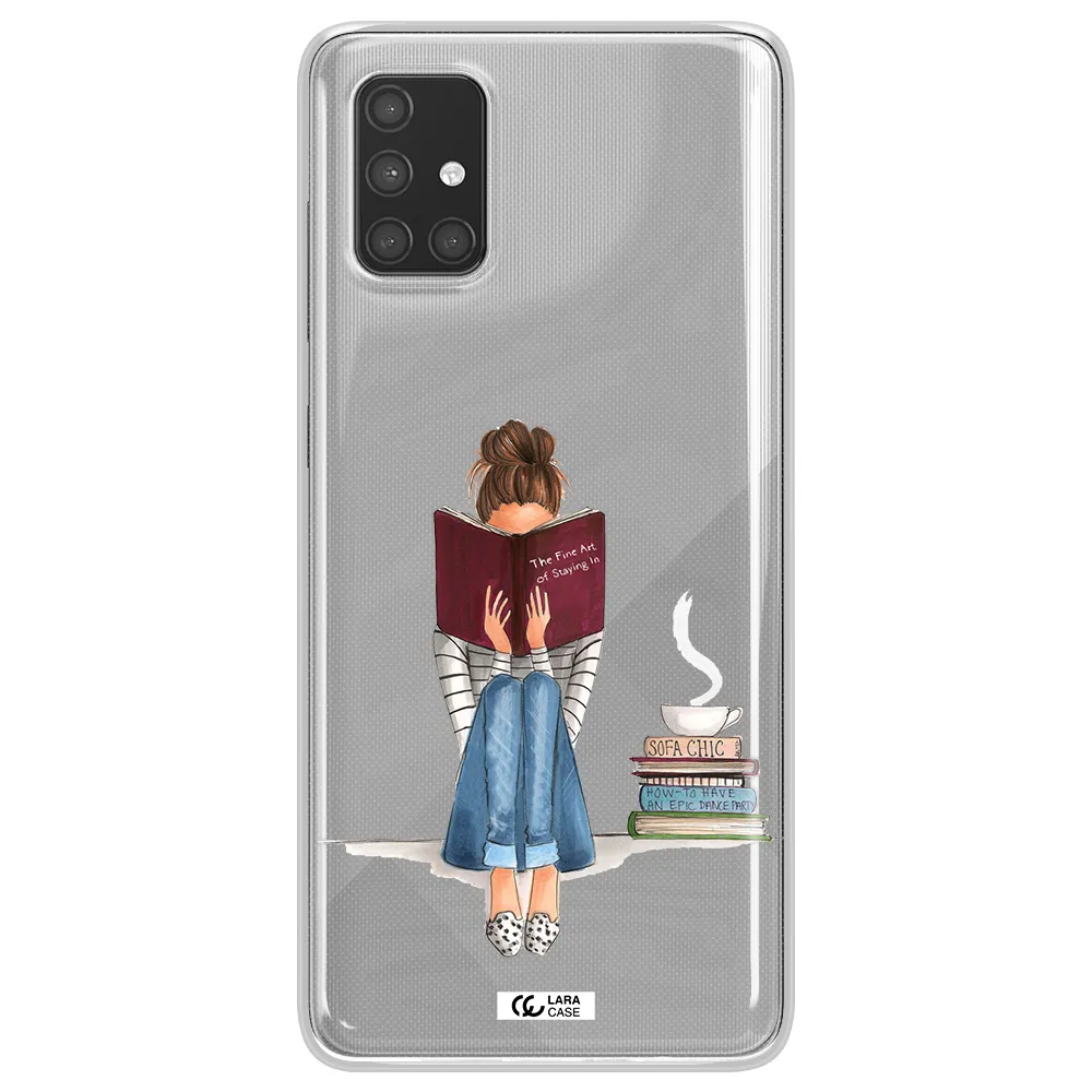 Reading Hobby Girl Samsung A71 Clear TPU Case