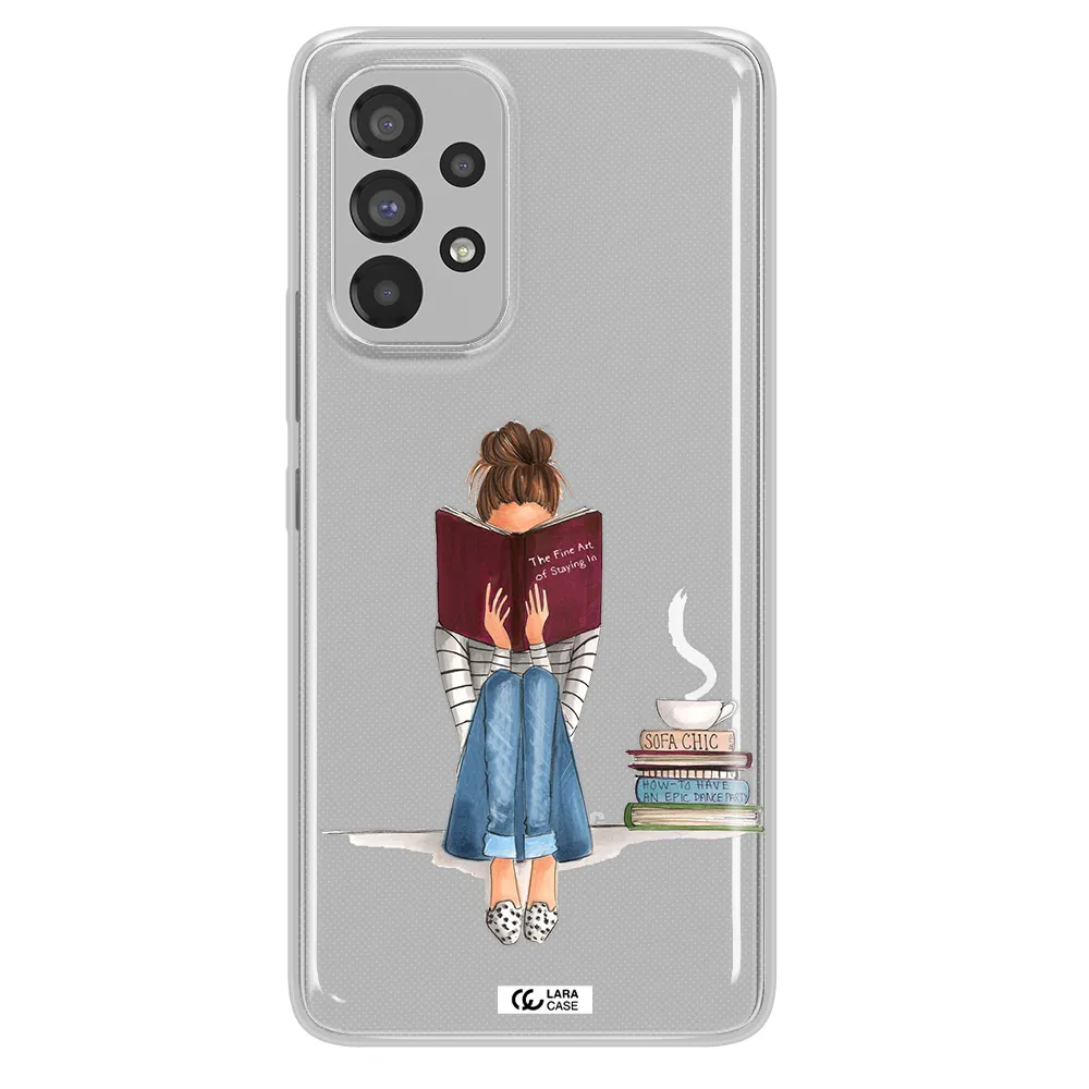 Reading Hobby Girl Samsung A73 Clear TPU Case