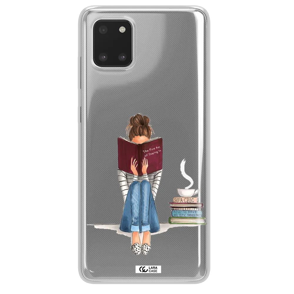 Reading Hobby Girl Samsung A81 Clear TPU Case
