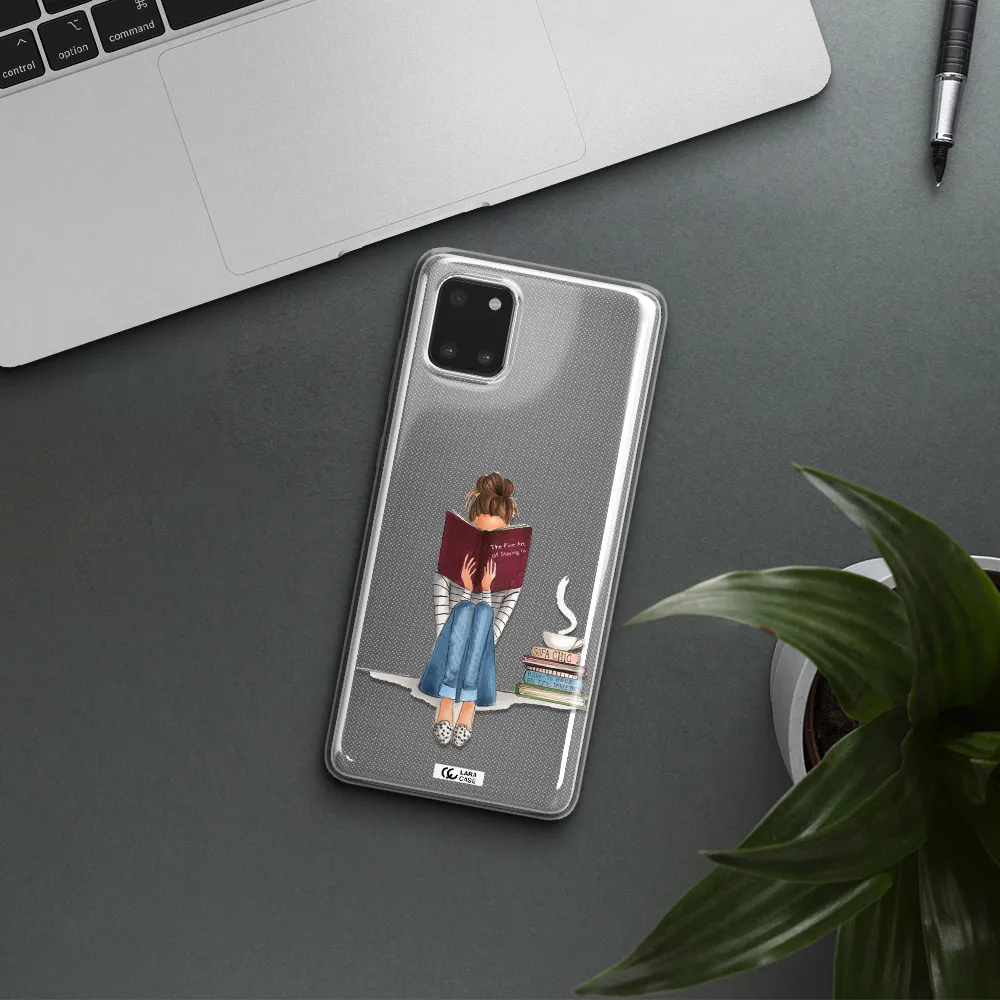 Reading Hobby Girl Samsung A81 Clear TPU Case