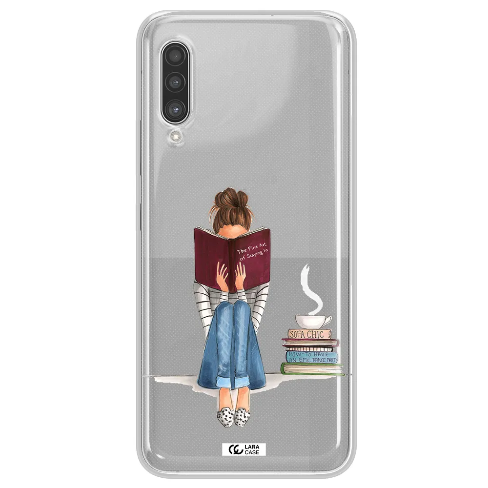 Reading Hobby Girl Samsung A90 Clear TPU Case