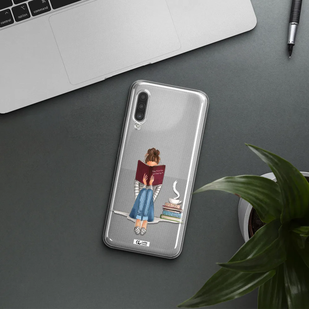 Reading Hobby Girl Samsung A90 Clear TPU Case