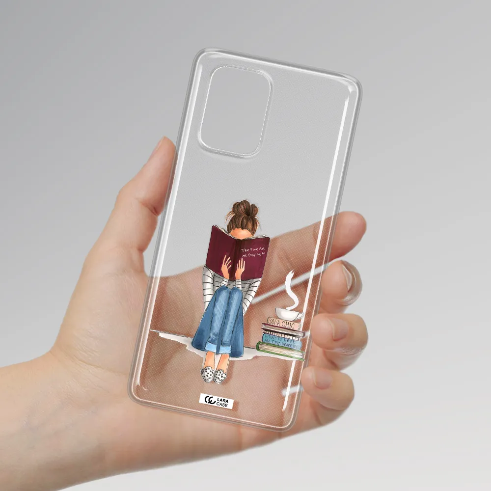 Reading Hobby Girl Samsung A91 Clear TPU Case