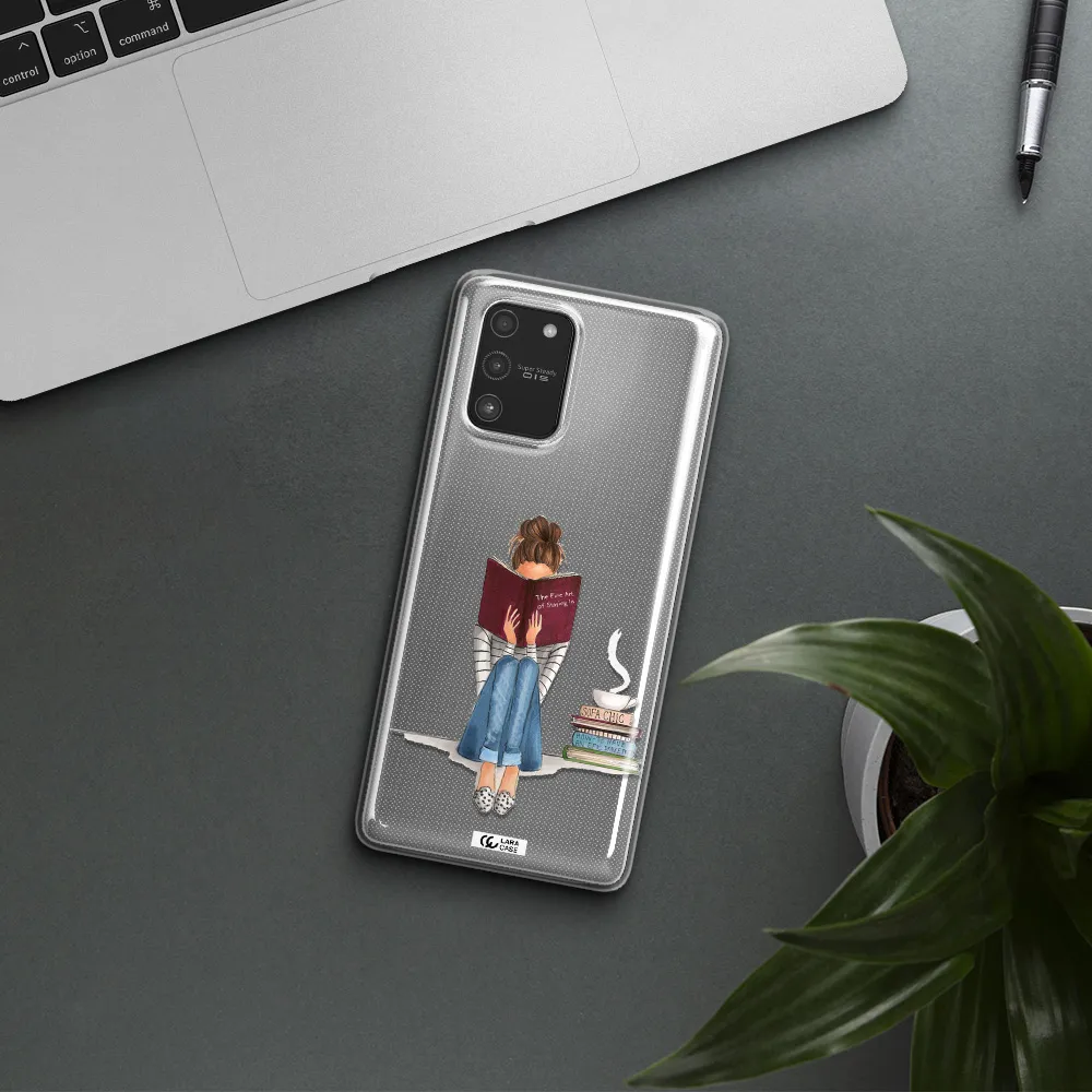 Reading Hobby Girl Samsung A91 Clear TPU Case