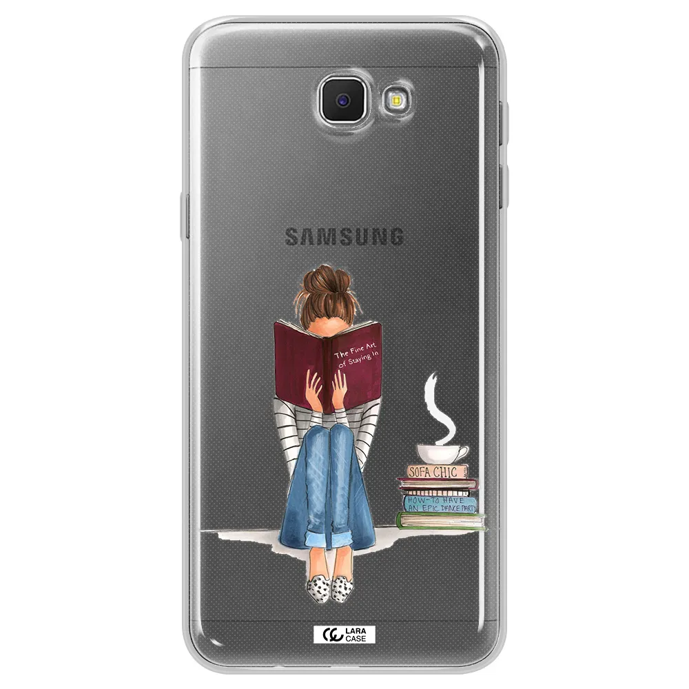 Reading Hobby Girl Samsung J5 Prime Clear TPU Case
