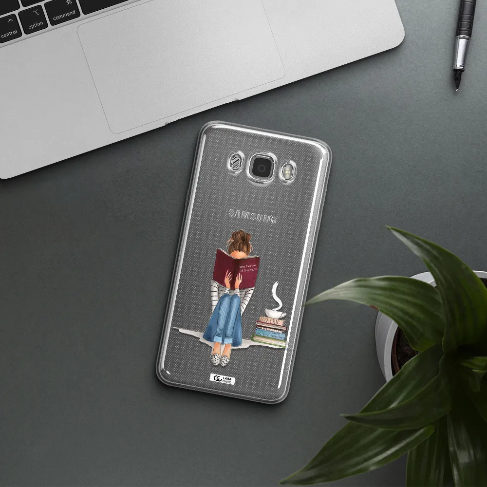 Reading Hobby Girl Samsung J7 2016 Clear TPU Case